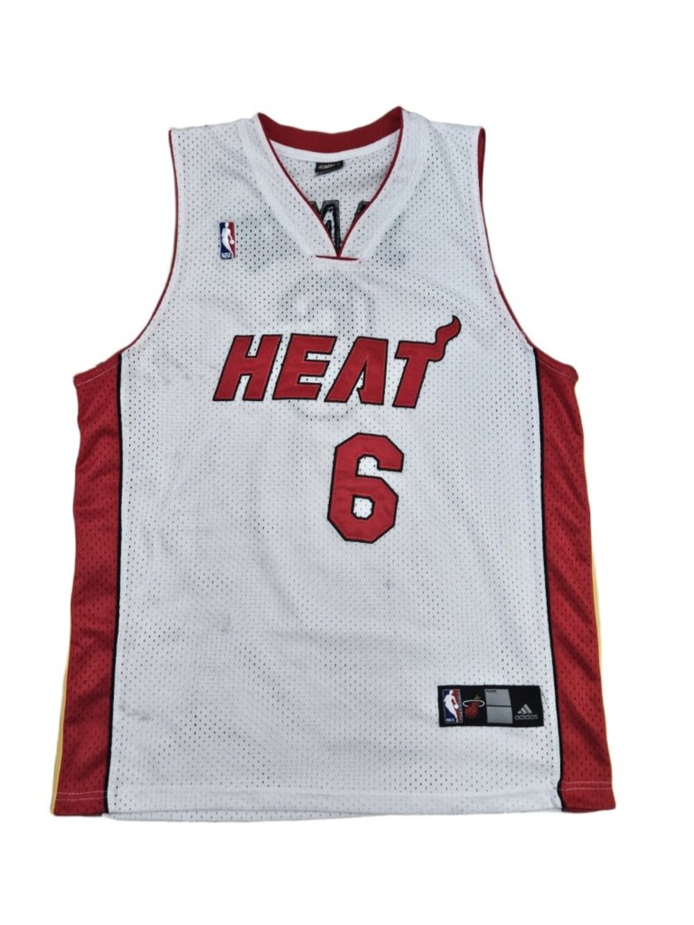 Miami Heat LeBron James #6 adidas Jersey Men's Large